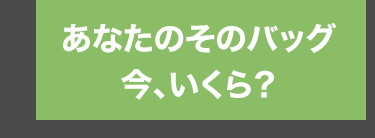 あなたのそのバッグ
今、いくら?
